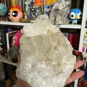 Large Clear Quartz Crystal Cluster